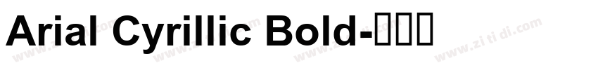 Arial Cyrillic Bold字体转换